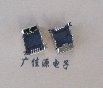 防城港 MINI USB 5PF 90°SMT前插后贴电源接口